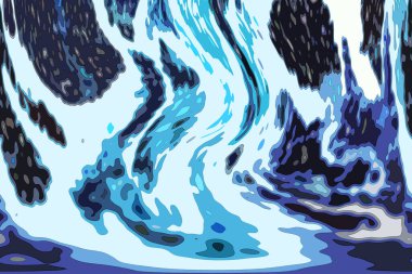 Modern tasarım çizimi. Çizgi ve renk bloğu geometrik şekiller. Pop sanat