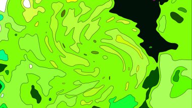 Modern tasarım çizimi. Çizgi ve renk bloğu geometrik şekiller. Pop sanat