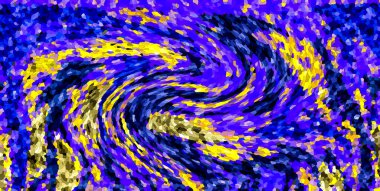 Modern tasarım çizimi. Çizgi ve renk bloğu geometrik şekiller. Pop sanat