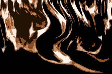 Modern tasarım çizimi. Çizgi ve renk bloğu geometrik şekiller. Pop sanat