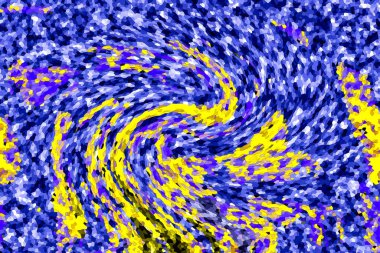 Modern tasarım çizimi. Çizgi ve renk bloğu geometrik şekiller. Pop sanat