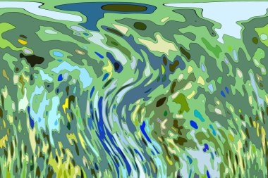 Modern tasarım çizimi. Çizgi ve renk bloğu geometrik şekiller. Pop sanat