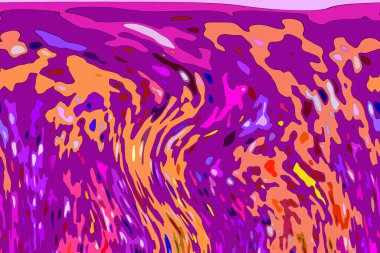 Modern tasarım çizimi. Çizgi ve renk bloğu geometrik şekiller. Pop sanat