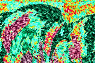 Modern tasarım çizimi. Çizgi ve renk bloğu geometrik şekiller. Pop sanat