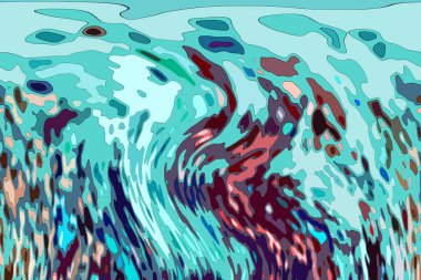 Modern tasarım çizimi. Çizgi ve renk bloğu geometrik şekiller. Pop sanat