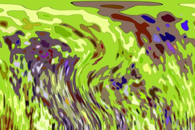 Modern tasarım çizimi. Çizgi ve renk bloğu geometrik şekiller. Pop sanat