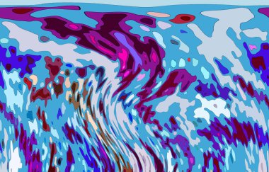 Modern tasarım çizimi. Çizgi ve renk bloğu geometrik şekiller. Pop sanat