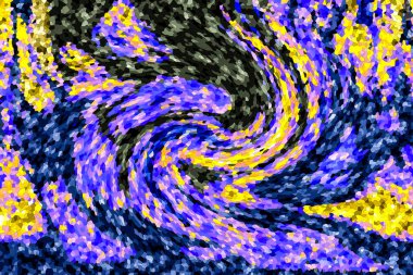 Modern tasarım çizimi. Çizgi ve renk bloğu geometrik şekiller. Pop sanat