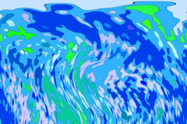 Modern tasarım çizimi. Çizgi ve renk bloğu geometrik şekiller. Pop sanat