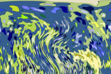 Modern tasarım çizimi. Çizgi ve renk bloğu geometrik şekiller. Pop sanat