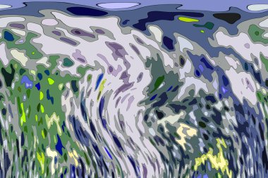 Modern tasarım çizimi. Çizgi ve renk bloğu geometrik şekiller. Pop sanat