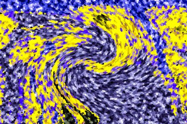 Modern tasarım çizimi. Çizgi ve renk bloğu geometrik şekiller. Pop sanat