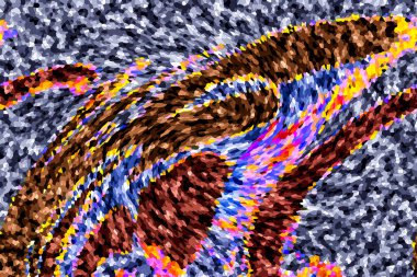 Modern tasarım çizimi. Çizgi ve renk bloğu geometrik şekiller. Pop sanat