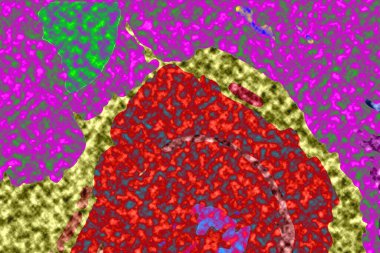 Modern tasarım çizimi. Çizgi ve renk bloğu geometrik şekiller. Pop sanat