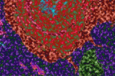Modern tasarım çizimi. Çizgi ve renk bloğu geometrik şekiller. Pop sanat