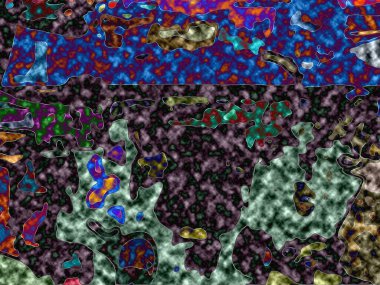 Modern tasarım çizimi. Çizgi ve renk bloğu geometrik şekiller. Pop sanat