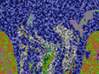 Modern tasarım çizimi. Çizgi ve renk bloğu geometrik şekiller. Pop sanat