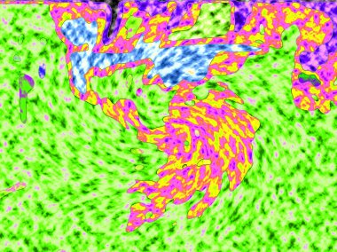 Modern tasarım çizimi. Çizgi ve renk bloğu geometrik şekiller. Pop sanat