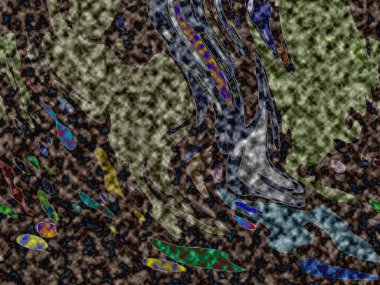 Modern tasarım çizimi. Çizgi ve renk bloğu geometrik şekiller. Pop sanat