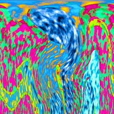 Modern tasarım çizimi. Çizgi ve renk bloğu geometrik şekiller. Pop sanat