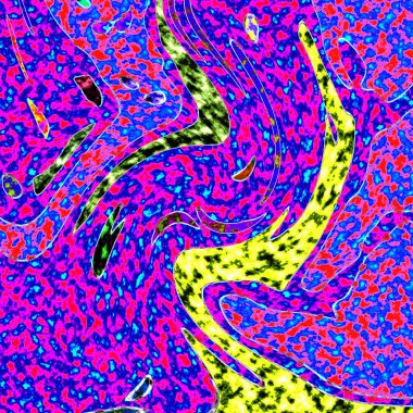 Modern tasarım çizimi. Çizgi ve renk bloğu geometrik şekiller. Pop sanat