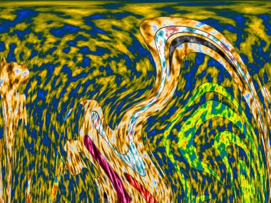 Modern tasarım çizimi. Çizgi ve renk bloğu geometrik şekiller. Pop sanat