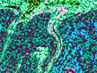 Modern tasarım çizimi. Çizgi ve renk bloğu geometrik şekiller. Pop sanat