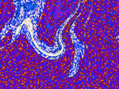 Modern tasarım çizimi. Çizgi ve renk bloğu geometrik şekiller. Pop sanat