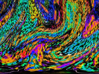 Modern tasarım çizimi. Çizgi ve renk bloğu geometrik şekiller. Pop sanat