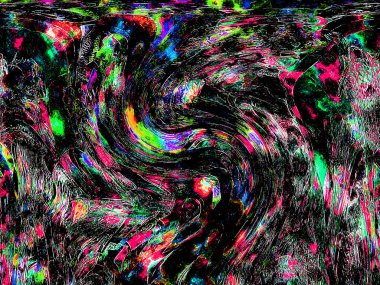 Modern tasarım çizimi. Çizgi ve renk bloğu geometrik şekiller. Pop sanat