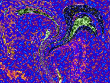 Modern tasarım çizimi. Çizgi ve renk bloğu geometrik şekiller. Pop sanat
