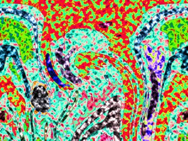 Modern tasarım çizimi. Çizgi ve renk bloğu geometrik şekiller. Pop sanat