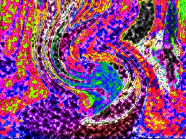 Modern tasarım çizimi. Çizgi ve renk bloğu geometrik şekiller. Pop sanat