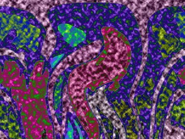 Modern tasarım çizimi. Çizgi ve renk bloğu geometrik şekiller. Pop sanat