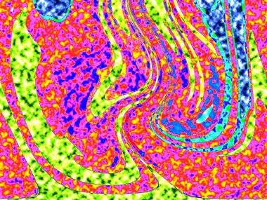 Modern tasarım çizimi. Çizgi ve renk bloğu geometrik şekiller. Pop sanat