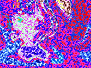 Modern tasarım çizimi. Çizgi ve renk bloğu geometrik şekiller. Pop sanat