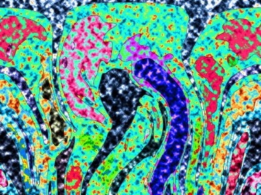 Modern tasarım çizimi. Çizgi ve renk bloğu geometrik şekiller. Pop sanat