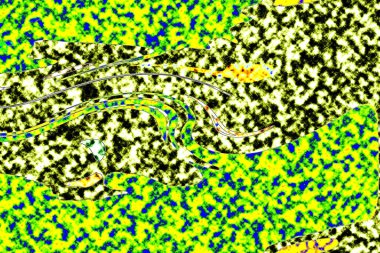 Modern tasarım çizimi. Çizgi ve renk bloğu geometrik şekiller. Pop sanat