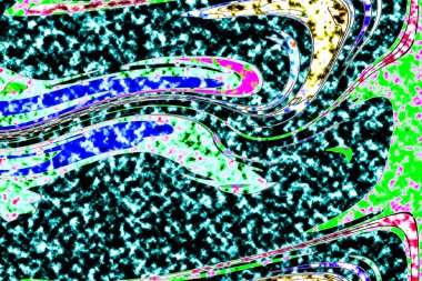 Modern tasarım çizimi. Çizgi ve renk bloğu geometrik şekiller. Pop sanat