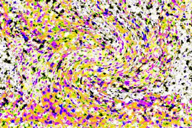 Elle çizilmiş dokuları olan yaratıcı, pürüzsüz desen. Soyut arkaplan. Puantiyeli desen. komik çizimler, noktalar, neşe, parti, çocuksu, renkli