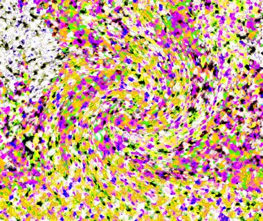 Elle çizilmiş dokuları olan yaratıcı, pürüzsüz desen. Soyut arkaplan. Puantiyeli desen. komik çizimler, noktalar, neşe, parti, çocuksu, renkli