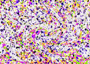 Elle çizilmiş dokuları olan yaratıcı, pürüzsüz desen. Soyut arkaplan. Puantiyeli desen. komik çizimler, noktalar, neşe, parti, çocuksu, renkli