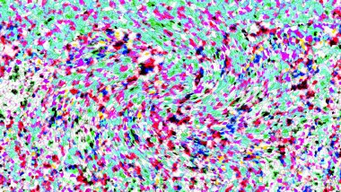 Elle çizilmiş dokuları olan yaratıcı, pürüzsüz desen. Soyut arkaplan. Puantiyeli desen. komik çizimler, noktalar, neşe, parti, çocuksu, renkli