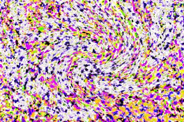 Elle çizilmiş dokuları olan yaratıcı, pürüzsüz desen. Soyut arkaplan. Puantiyeli desen. komik çizimler, noktalar, neşe, parti, çocuksu, renkli