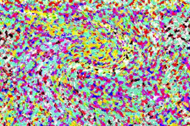 Elle çizilmiş dokuları olan yaratıcı, pürüzsüz desen. Soyut arkaplan. Puantiyeli desen. komik çizimler, noktalar, neşe, parti, çocuksu, renkli