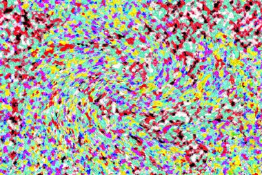 Elle çizilmiş dokuları olan yaratıcı, pürüzsüz desen. Soyut arkaplan. Puantiyeli desen. komik çizimler, noktalar, neşe, parti, çocuksu, renkli