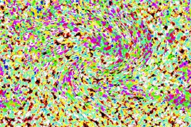 Elle çizilmiş dokuları olan yaratıcı, pürüzsüz desen. Soyut arkaplan. Puantiyeli desen. komik çizimler, noktalar, neşe, parti, çocuksu, renkli