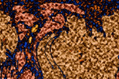 Modern tasarım çizimi. Çizgi ve renk bloğu geometrik şekiller. Pop sanat