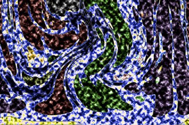 Modern tasarım çizimi. Çizgi ve renk bloğu geometrik şekiller. Pop sanat