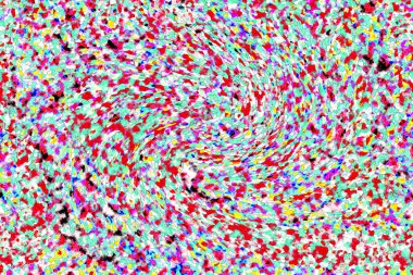 Elle çizilmiş dokuları olan yaratıcı, pürüzsüz desen. Soyut arkaplan. Puantiyeli desen. komik çizimler, noktalar, neşe, parti, çocuksu, renkli